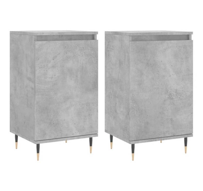 furnicato Sideboard Sideboards 2 Stk. Betongrau 40x35x70 cm Holzwerkstoff (2 St) von furnicato