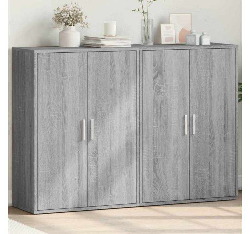 furnicato Sideboard Sideboards 2 Stk. Betongrau 60x31x84 cm Holzwerkstoff (1 St) von furnicato