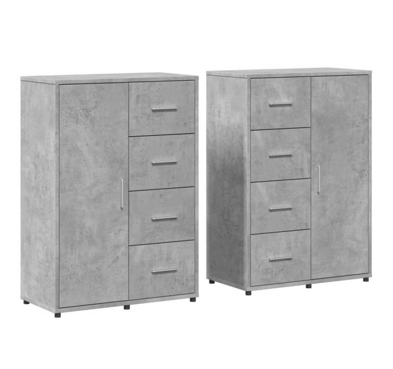 furnicato Sideboard Sideboards 2 Stk. Betongrau 60x31x84 cm Holzwerkstoff (1 St) von furnicato
