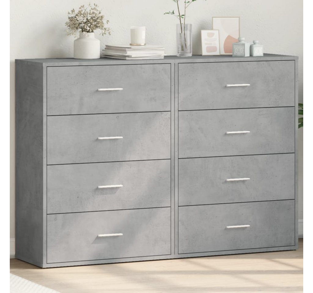 furnicato Sideboard Sideboards 2 Stk. Grau Sonoma 60x31x84 cm Holzwerkstoff (1 St) von furnicato
