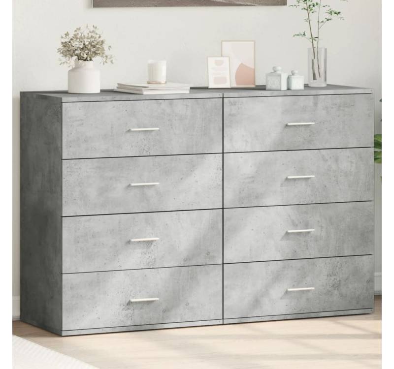 furnicato Sideboard Sideboards 2 Stk. Grau Sonoma 60x39x80 cm Holzwerkstoff (1 St) von furnicato