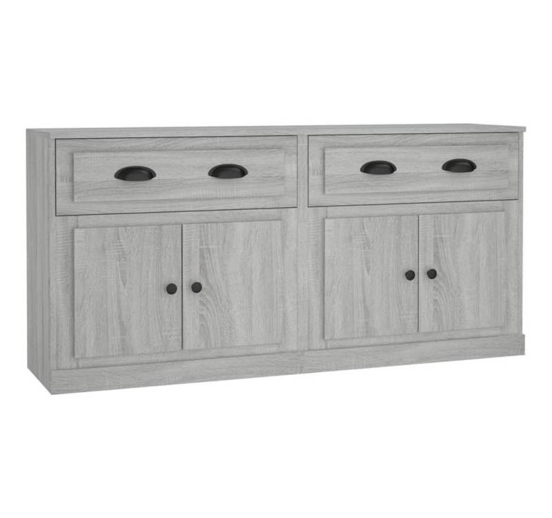 furnicato Sideboard Sideboards 2 Stk. Grau Sonoma Holzwerkstoff (1 St) von furnicato