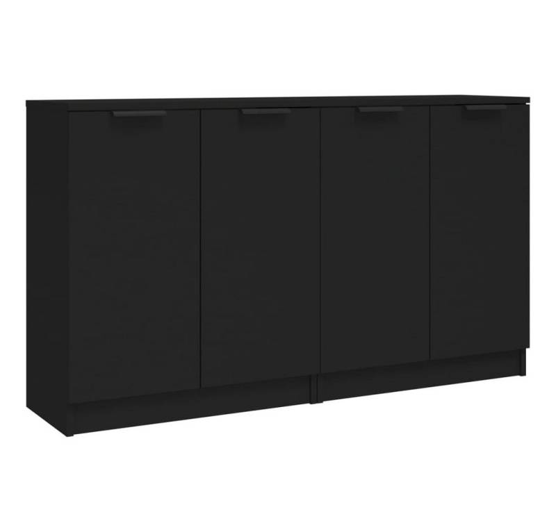 furnicato Sideboard Sideboards 2 Stk. Schwarz 60x30x70 cm Holzwerkstoff (2 St) von furnicato