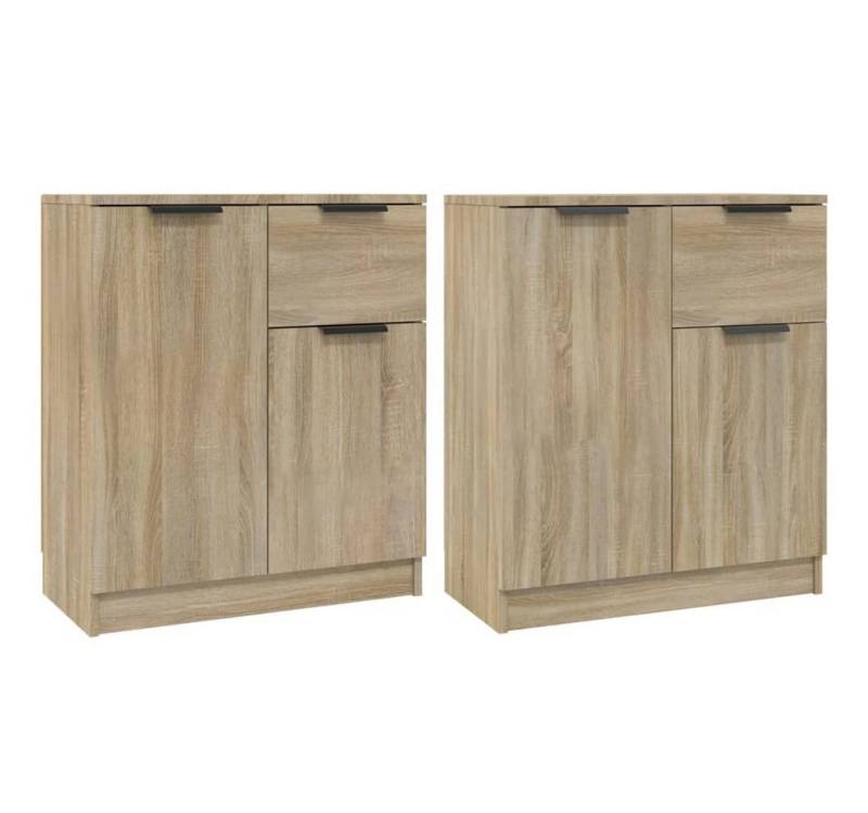 furnicato Sideboard Sideboards 2 Stk. Sonoma-Eiche 60x30x70 cm Holzwerkstoff (1 St) von furnicato