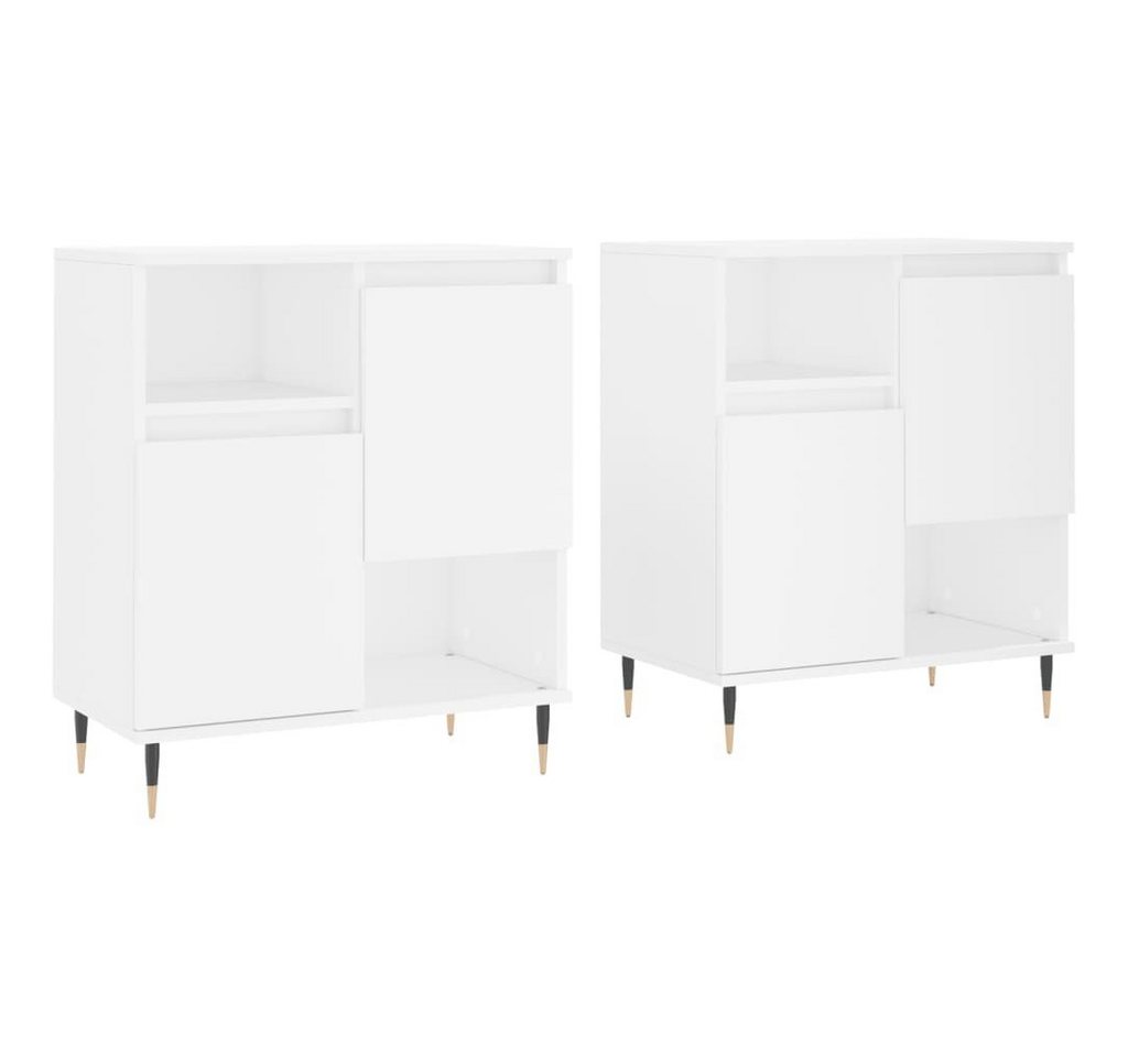 furnicato Sideboard Sideboards 2 Stk. Weiß Holzwerkstoff von furnicato