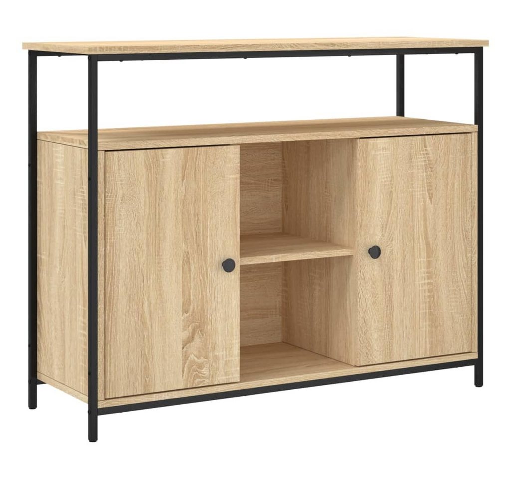 furnicato Sideboard Sonoma-Eiche 100 x 35 x 80 cm Holzwerkstoff (1 St) von furnicato