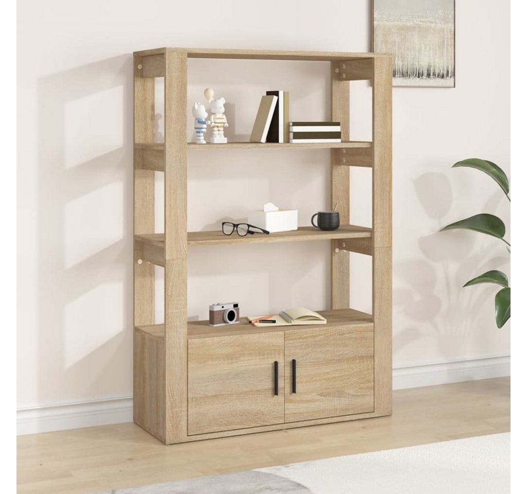 furnicato Sideboard Sonoma-Eiche 80x30x119,5 cm Holzwerkstoff (1 St) von furnicato