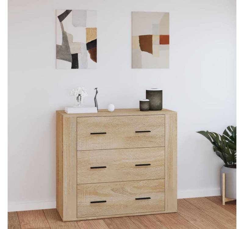 furnicato Sideboard Sonoma-Eiche 80x33x70 cm Holzwerkstoff (1 St) von furnicato