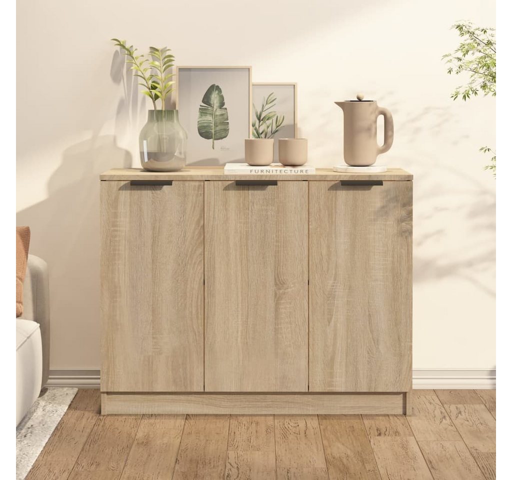 furnicato Sideboard Sonoma-Eiche 90,5x30x70 cm Holzwerkstoff (1 St) von furnicato