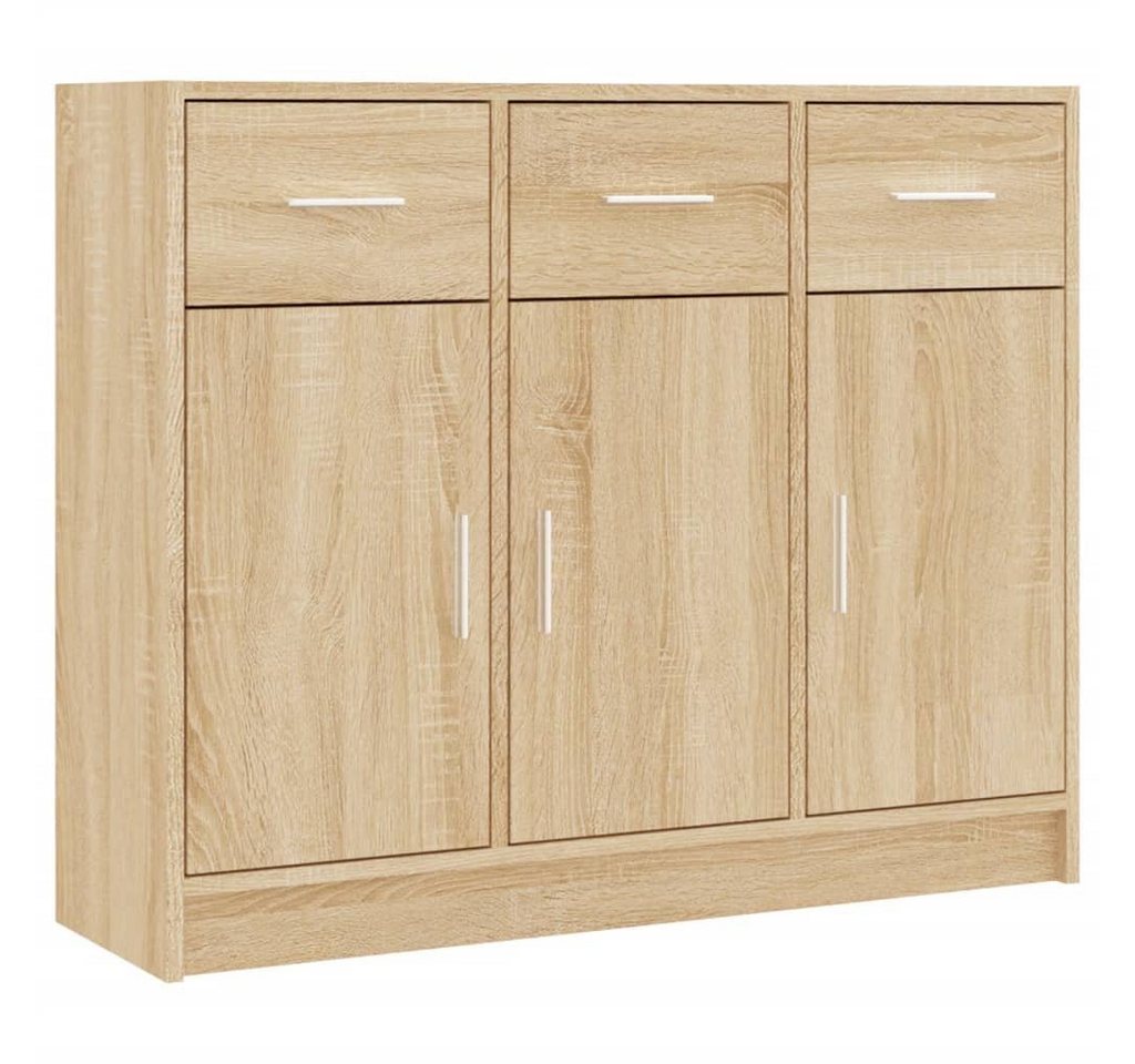 furnicato Sideboard Sonoma-Eiche 91x28x75 cm Holzwerkstoff (1 St) von furnicato