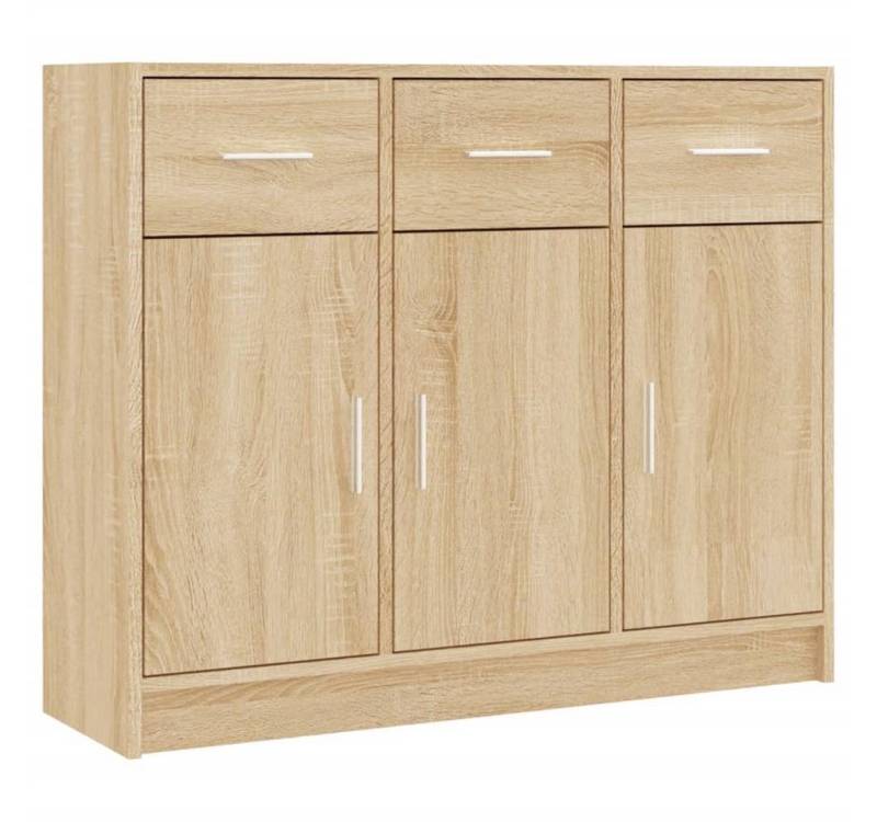 furnicato Sideboard Sonoma-Eiche 91x28x75 cm Holzwerkstoff (1 St) von furnicato