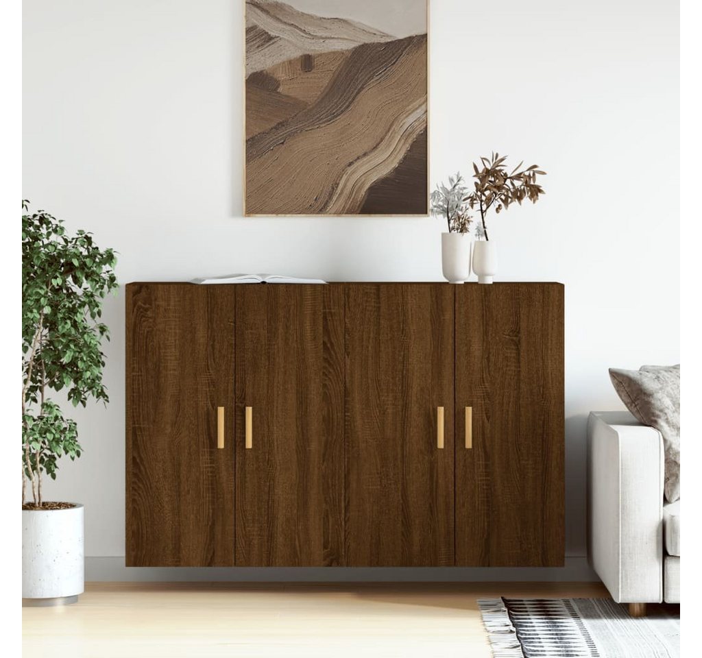 furnicato Sideboard Wandschränke 2 Stk. Braun Eichen-Optik Holzwerkstoff von furnicato