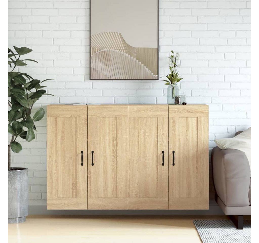 furnicato Sideboard Wandschränke 2 Stk. Sonoma-Eiche Holzwerkstoff von furnicato