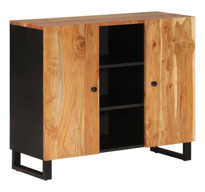 furnicato Sideboard mit 2 Türen 90x33x75 cm Massivholz (1 St) von furnicato