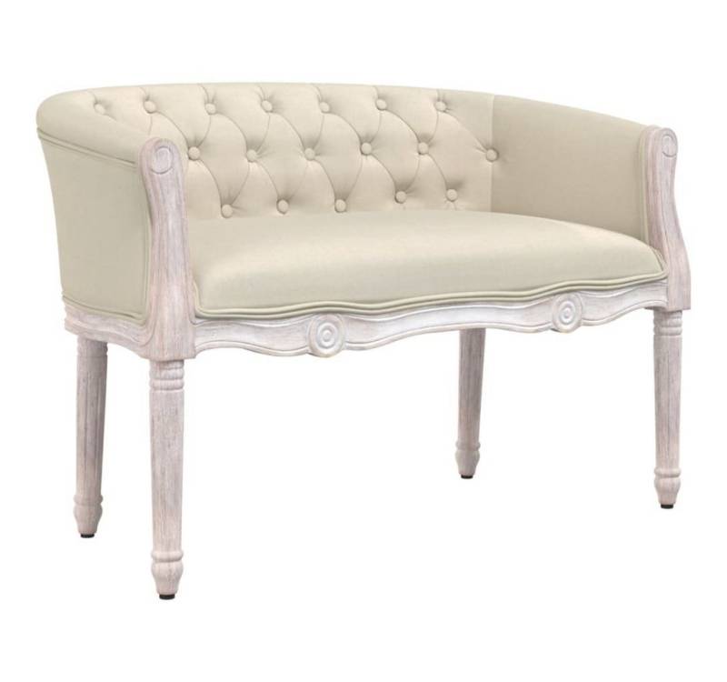 furnicato Sitzbank 98x56x69 cm Leinen von furnicato