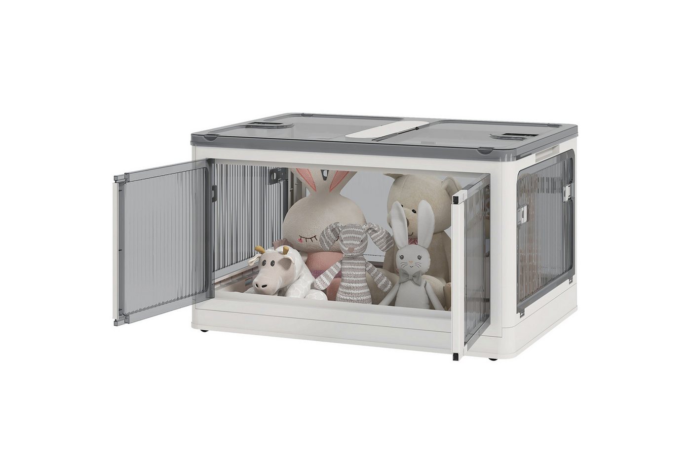 furnicato Sitztruhe Aufbewahrungsbox Aufbewahrungskorb. faltbar, mit Staubschutz, 67 x 47 (1-St) von furnicato