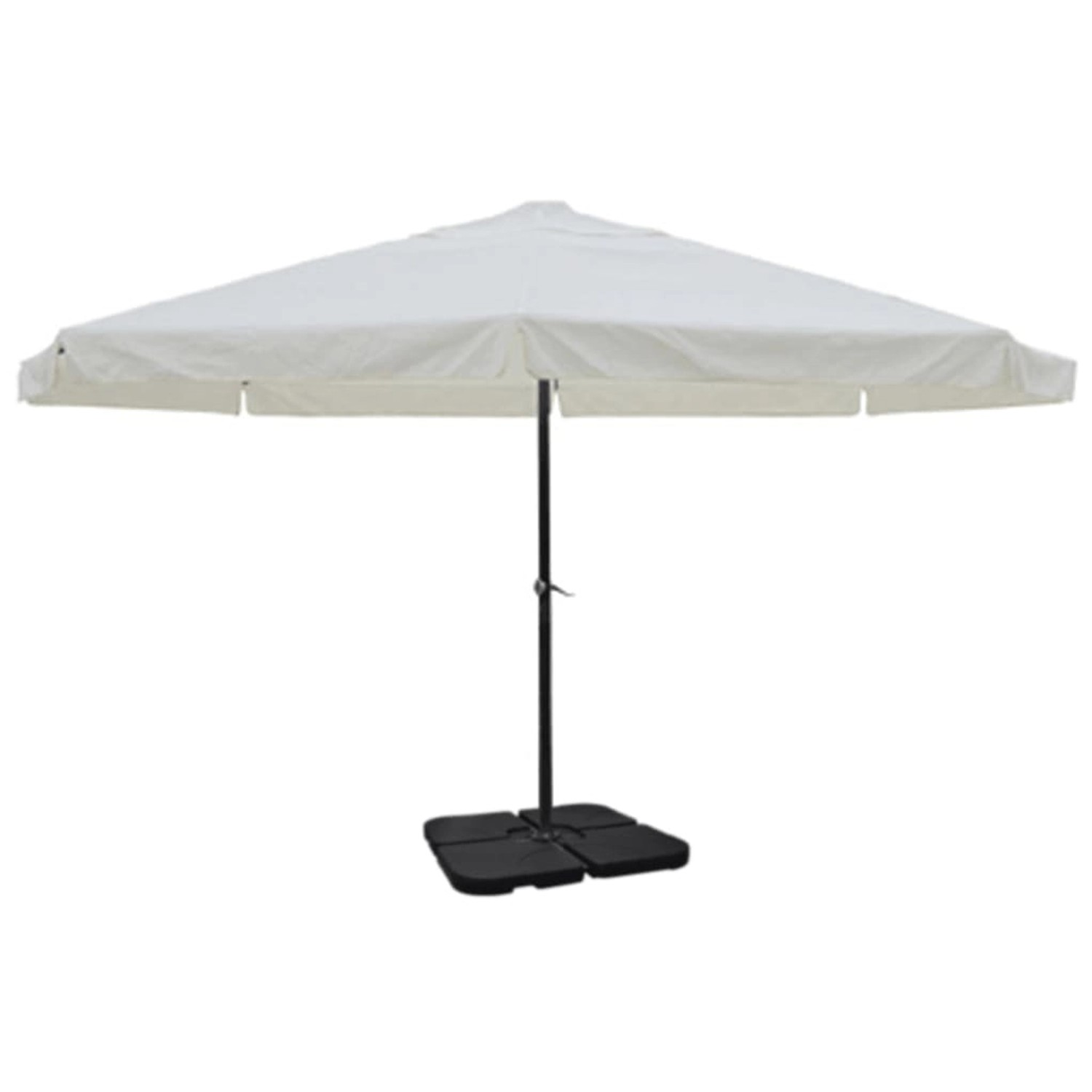 furnicato Sonnenschirm Aluminium Tragbarer Sonnenschirmständer Weiß furnicato Sonnenschirm Aluminium Tragbarer Sonnenschirmständer Weiß von furnicato