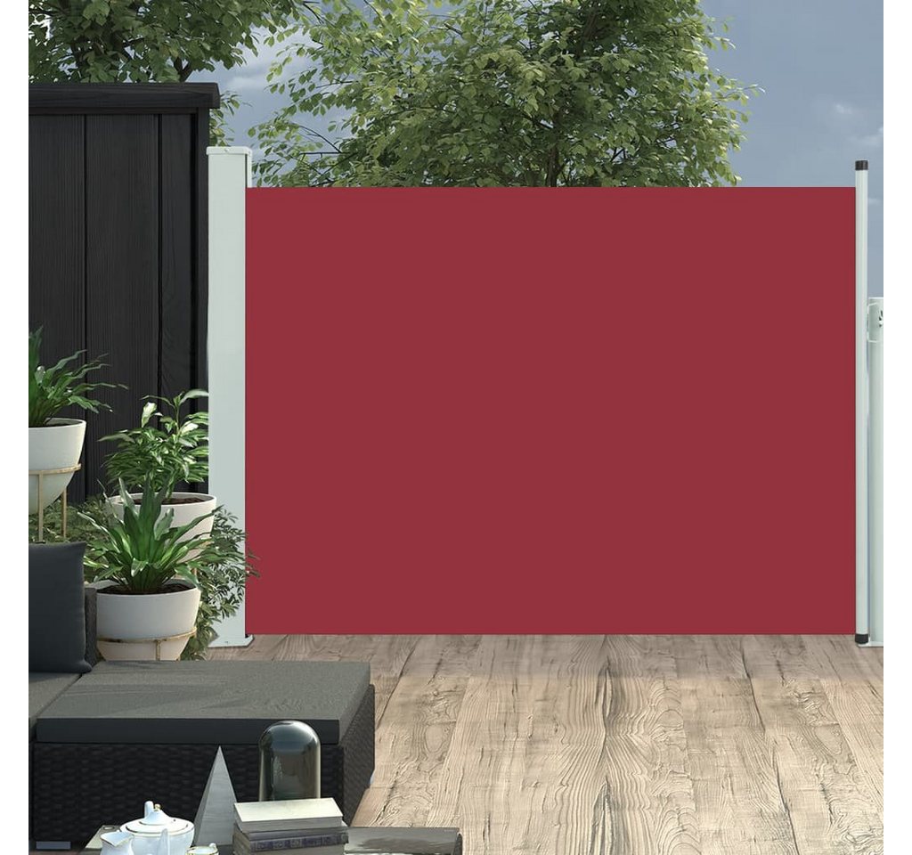 furnicato Sonnenschirm Ausziehbare Seitenmarkise 100×500 cm Rot von furnicato