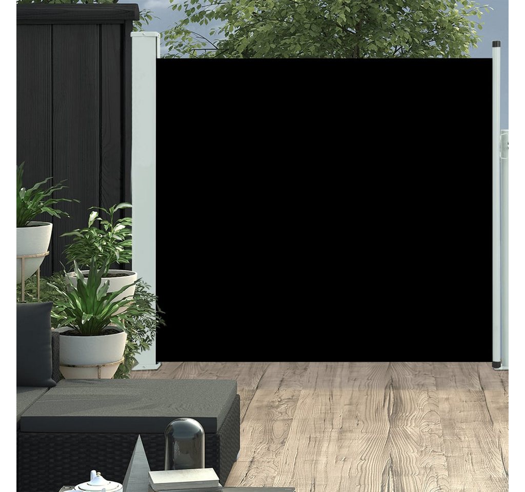 furnicato Sonnenschirm Ausziehbare Seitenmarkise 170×300 cm Schwarz von furnicato