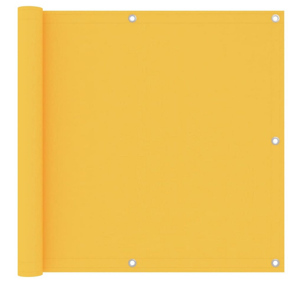 furnicato Sonnenschirm Balkon-Sichtschutz Gelb 90x500 cm Oxford-Gewebe von furnicato