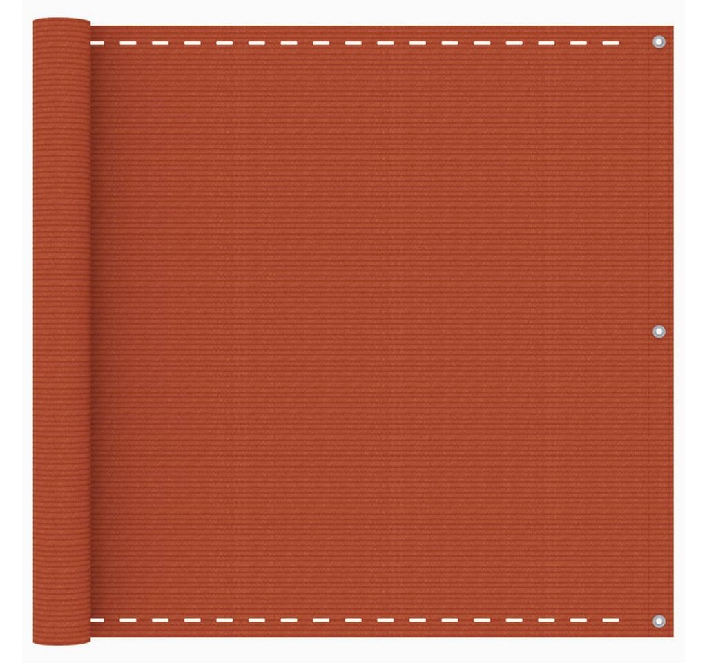 furnicato Sonnenschirm Balkon-Sichtschutz Orange 90x500 cm HDPE von furnicato