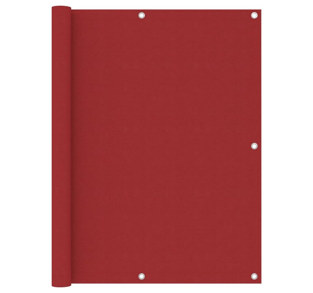 furnicato Sonnenschirm Balkon-Sichtschutz Rot 120x300 cm Oxford-Gewebe von furnicato