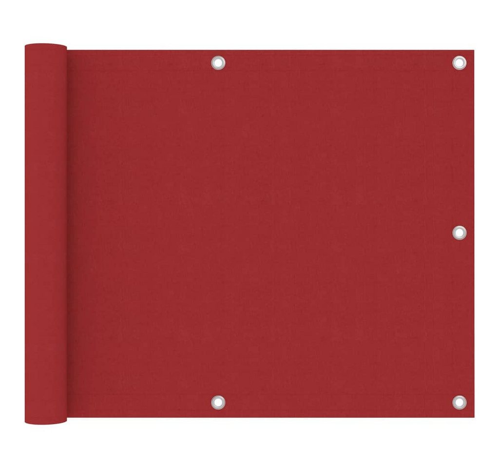 furnicato Sonnenschirm Balkon-Sichtschutz Rot 75x300 cm Oxford-Gewebe von furnicato