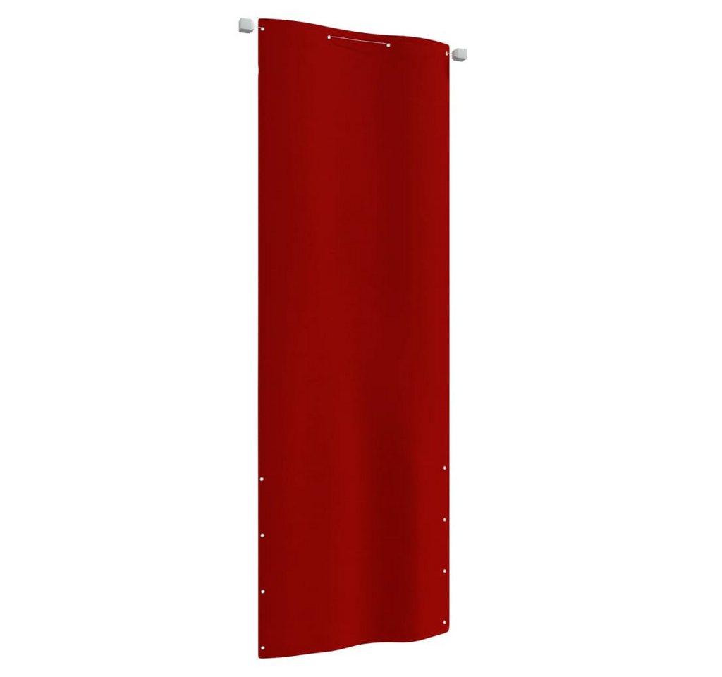 furnicato Sonnenschirm Balkon-Sichtschutz Rot 80x240 cm Oxford-Gewebe von furnicato