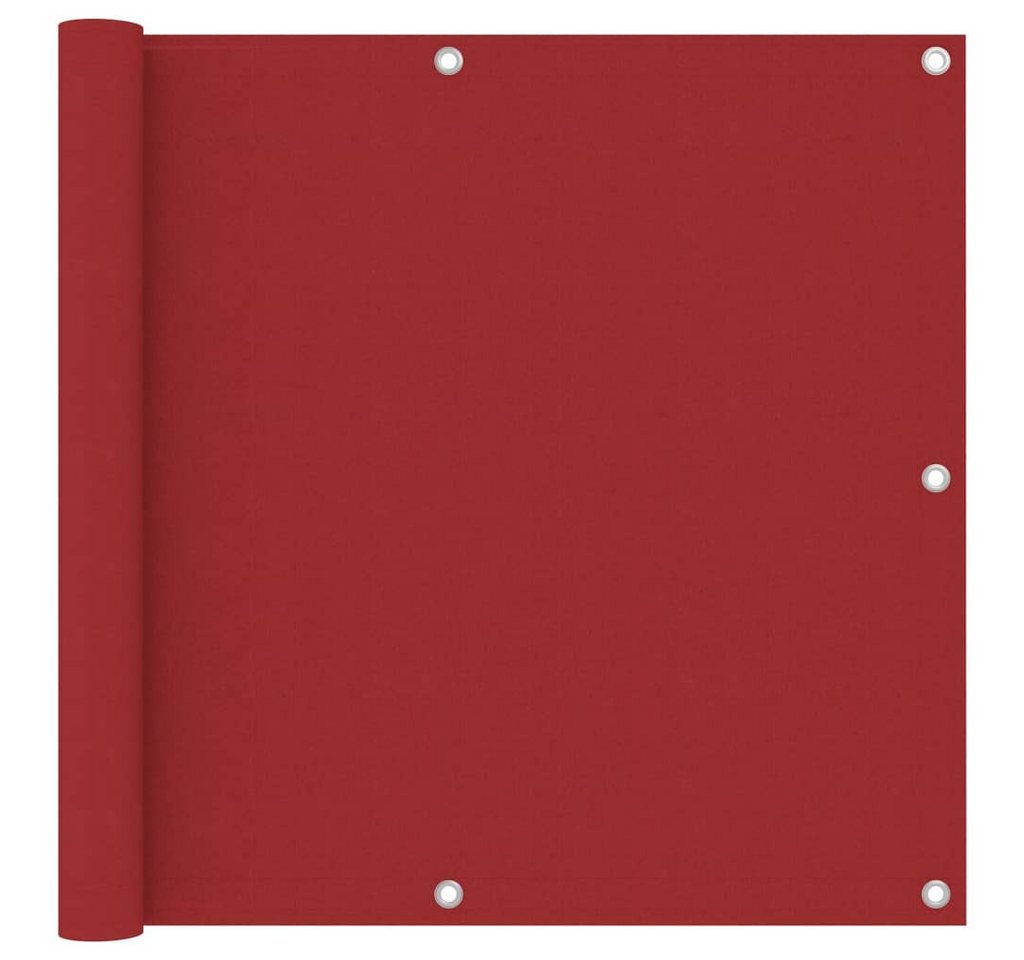 furnicato Sonnenschirm Balkon-Sichtschutz Rot 90x300 cm Oxford-Gewebe von furnicato
