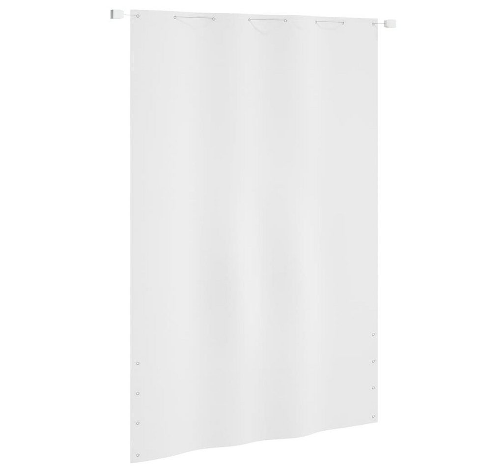 furnicato Sonnenschirm Balkon-Sichtschutz Weiß 160x240 cm Oxford-Gewebe von furnicato