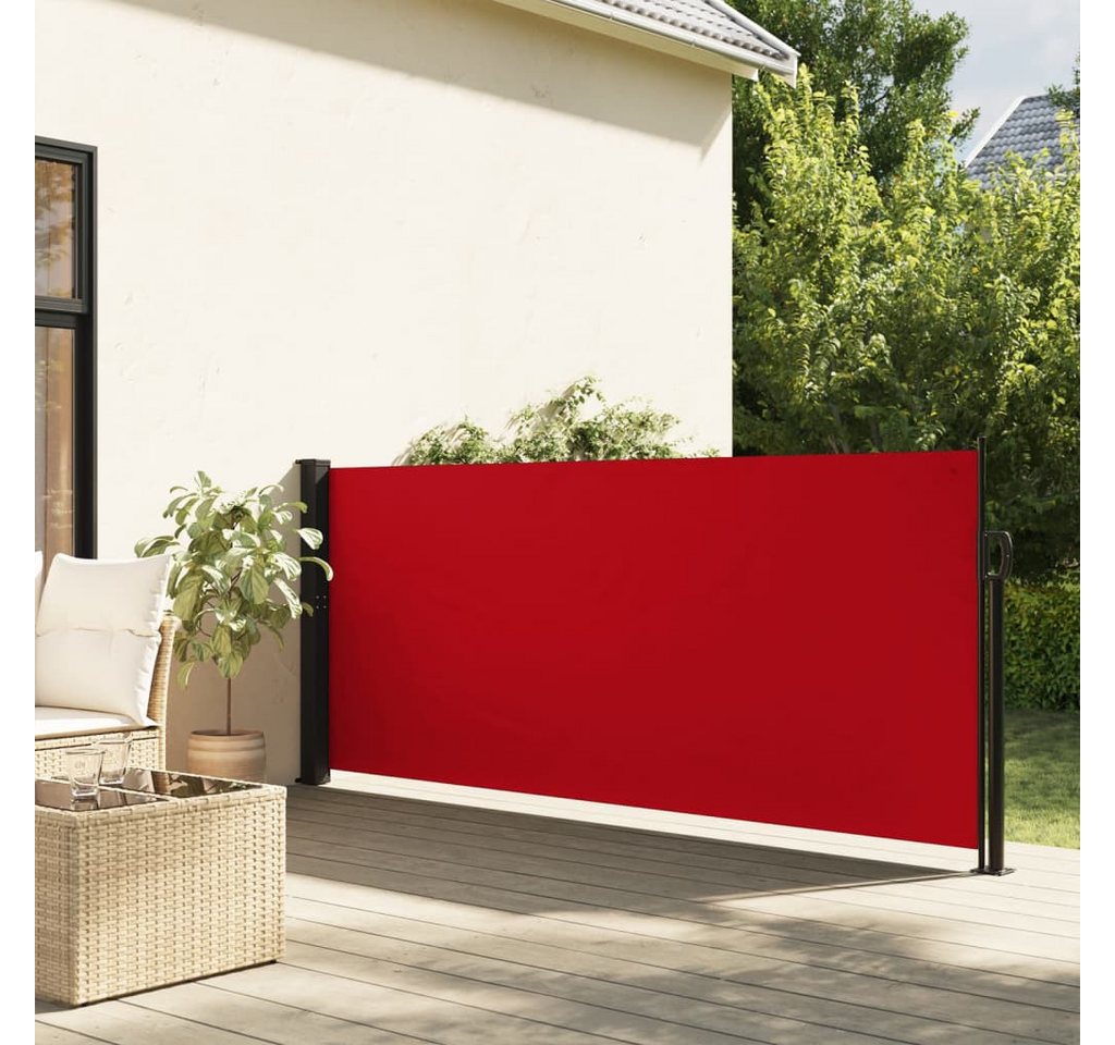 furnicato Markise Seitenmarkise Ausziehbar Rot 100x300 cm von furnicato