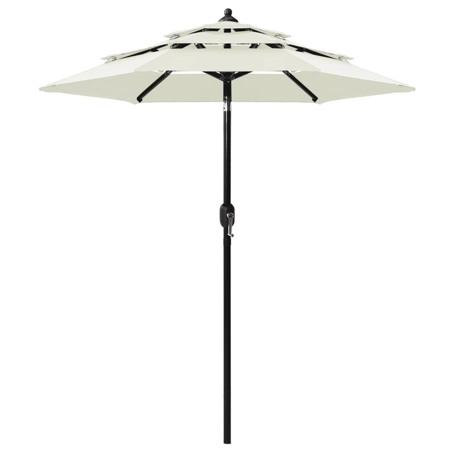 furnicato Sonnenschirm mit Aluminium-Mast 3-lagig Sandfarben 2 m furnicato Sonnenschirm mit Aluminium-Mast 3-lagig Sandfarben 2 m von furnicato
