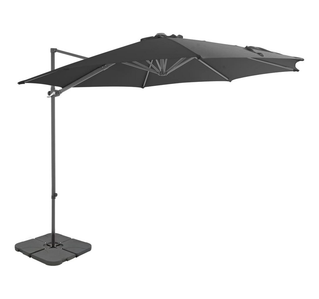furnicato Sonnenschirm mit Schirmständer Anthrazit von furnicato
