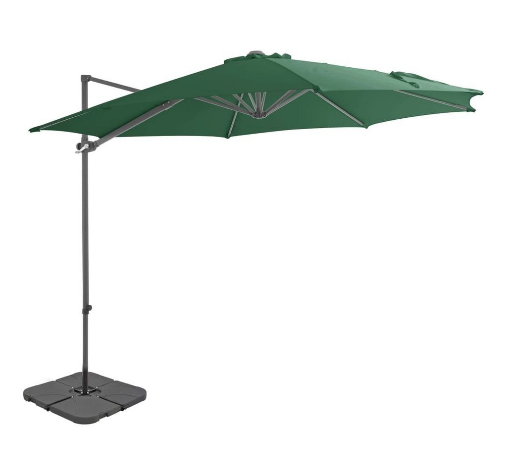furnicato Sonnenschirm mit Schirmständer Grün von furnicato