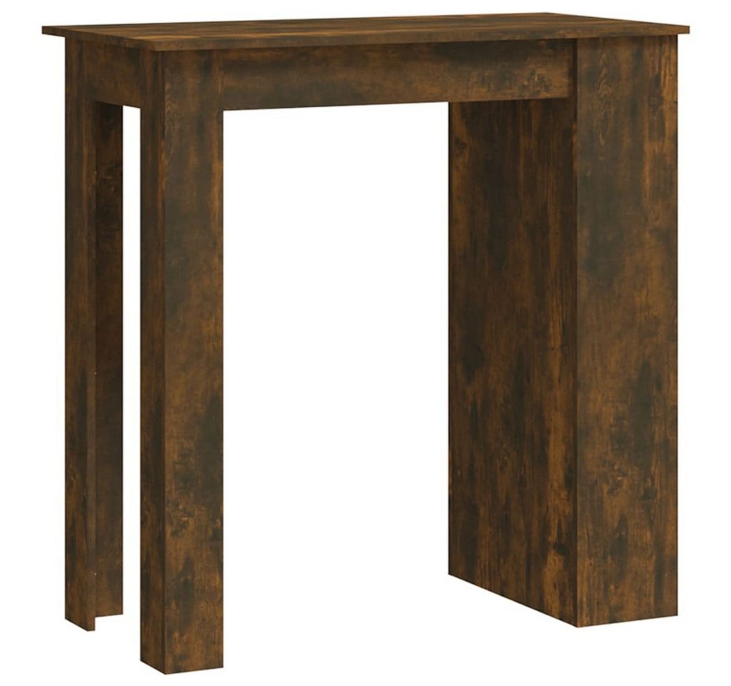 furnicato Stehtisch Bartisch mit Regal Räuchereiche 102x50x103,5cm Holzwerkstoff (1-St) von furnicato