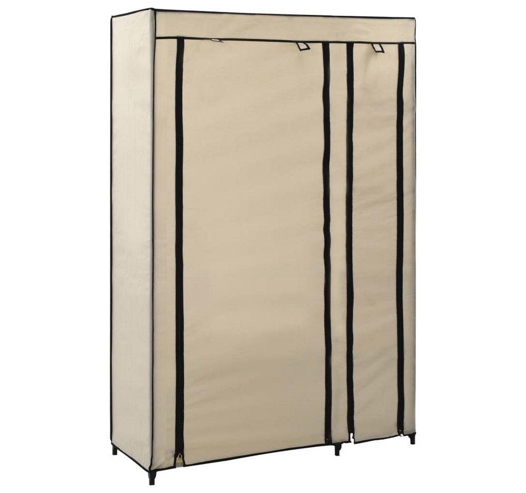 furnicato Stoffschrank Faltschränke 2 Stk. Creme 110x45x175 cm Stoff (2-St) von furnicato