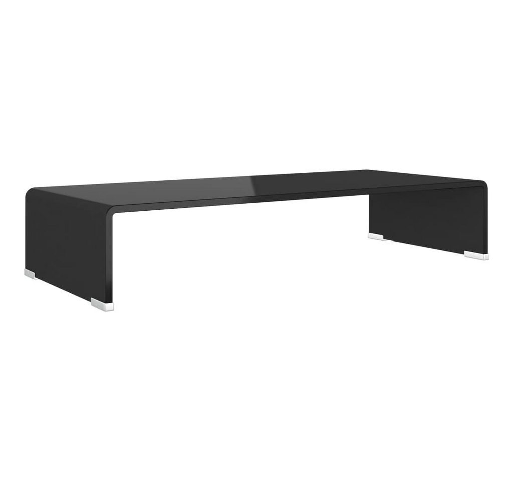 furnicato TV-Aufsatz TV-Tisch/Bildschirmerhöhung Glas Schwarz 70x30x13 cm, (1-St) von furnicato