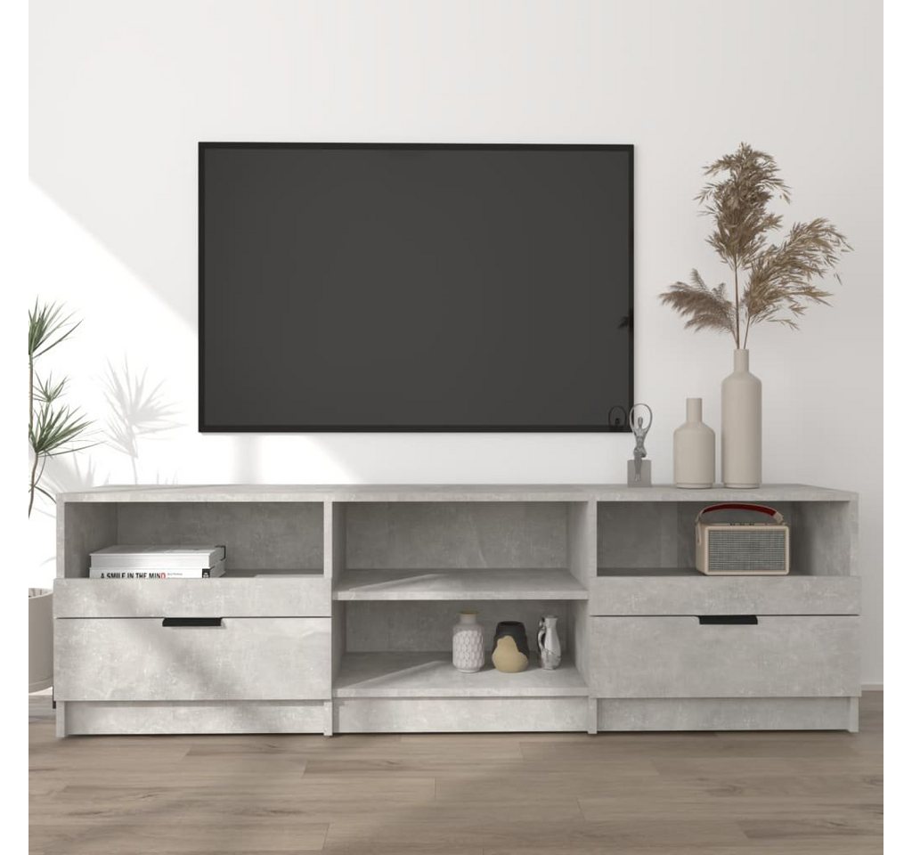 furnicato TV-Schrank Betongrau 150x33,5x45 cm Holzwerkstoff von furnicato