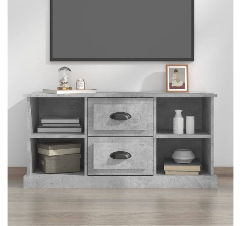 furnicato TV-Schrank Betongrau 99,5x35,5x48 cm Holzwerkstoff (1-St) von furnicato