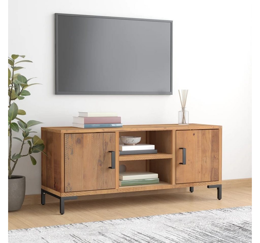 furnicato TV-Schrank Braun 110x35x48 cm Massivholz Kiefer (1-St) von furnicato