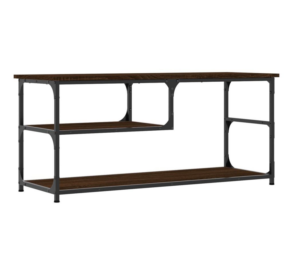 furnicato TV-Schrank Braun Eichen-Optik 103x38x46,5cm Holzwerkstoff Stahl (1-St) von furnicato