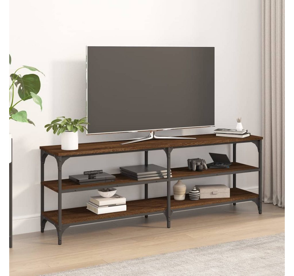 furnicato TV-Schrank Braun Eichen-Optik 140x30x50 cm Holzwerkstoff von furnicato