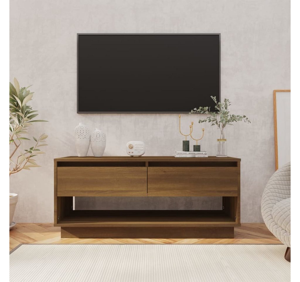 furnicato TV-Schrank Eiche Braun 102x41x44 cm Holzwerkstoff von furnicato