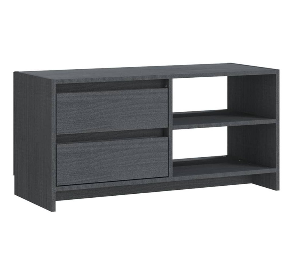 furnicato TV-Schrank Grau 80x31x39 cm Massivholz Kiefer (1-St) furnicato TV-Schrank Grau 80x31x39 cm Massivholz Kiefer (1-St) von furnicato