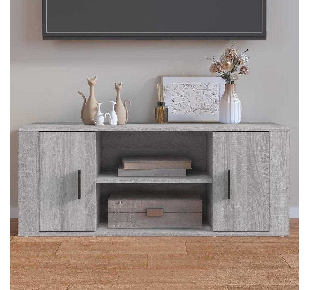 furnicato TV-Schrank Grau Sonoma 100x35x40 cm Holzwerkstoff (1-St) von furnicato