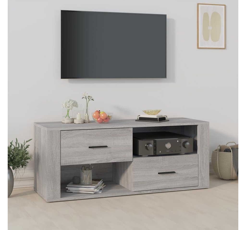 furnicato TV-Schrank Grau Sonoma 100x35x40 cm Holzwerkstoff von furnicato