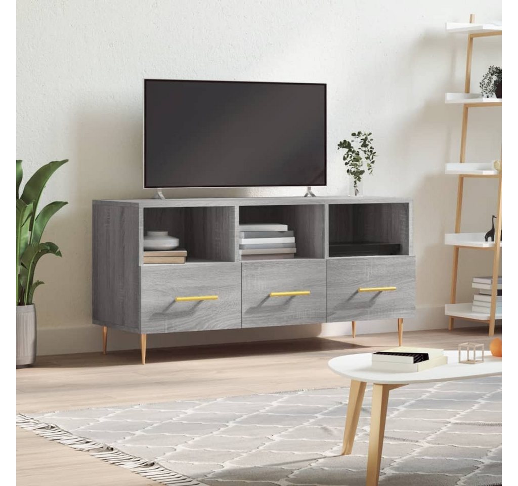 furnicato TV-Schrank Grau Sonoma 102x36x50 cm Holzwerkstoff von furnicato