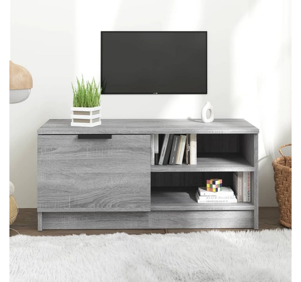 furnicato TV-Schrank Grau Sonoma 80x35x36,5 cm Holzwerkstoff (1-St) von furnicato