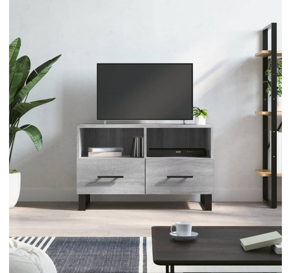 furnicato TV-Schrank Grau Sonoma 80x36x50 cm Holzwerkstoff von furnicato