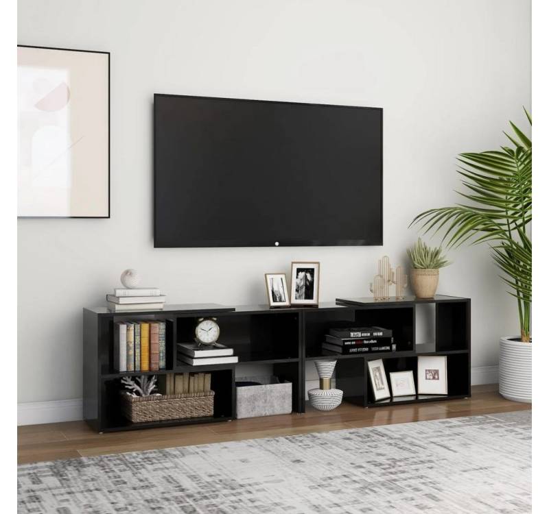 furnicato TV-Schrank Hochglanz-Schwarz 149x30x52 cm Holzwerkstoff (1-St) von furnicato